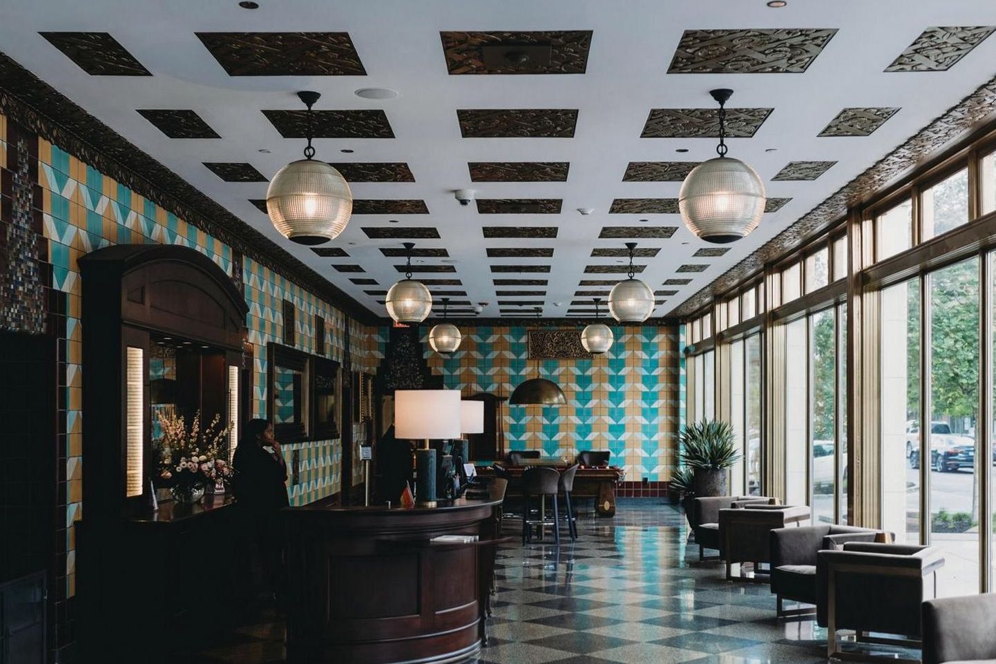 Elegant Golden Moments hotel lobby in Paddington