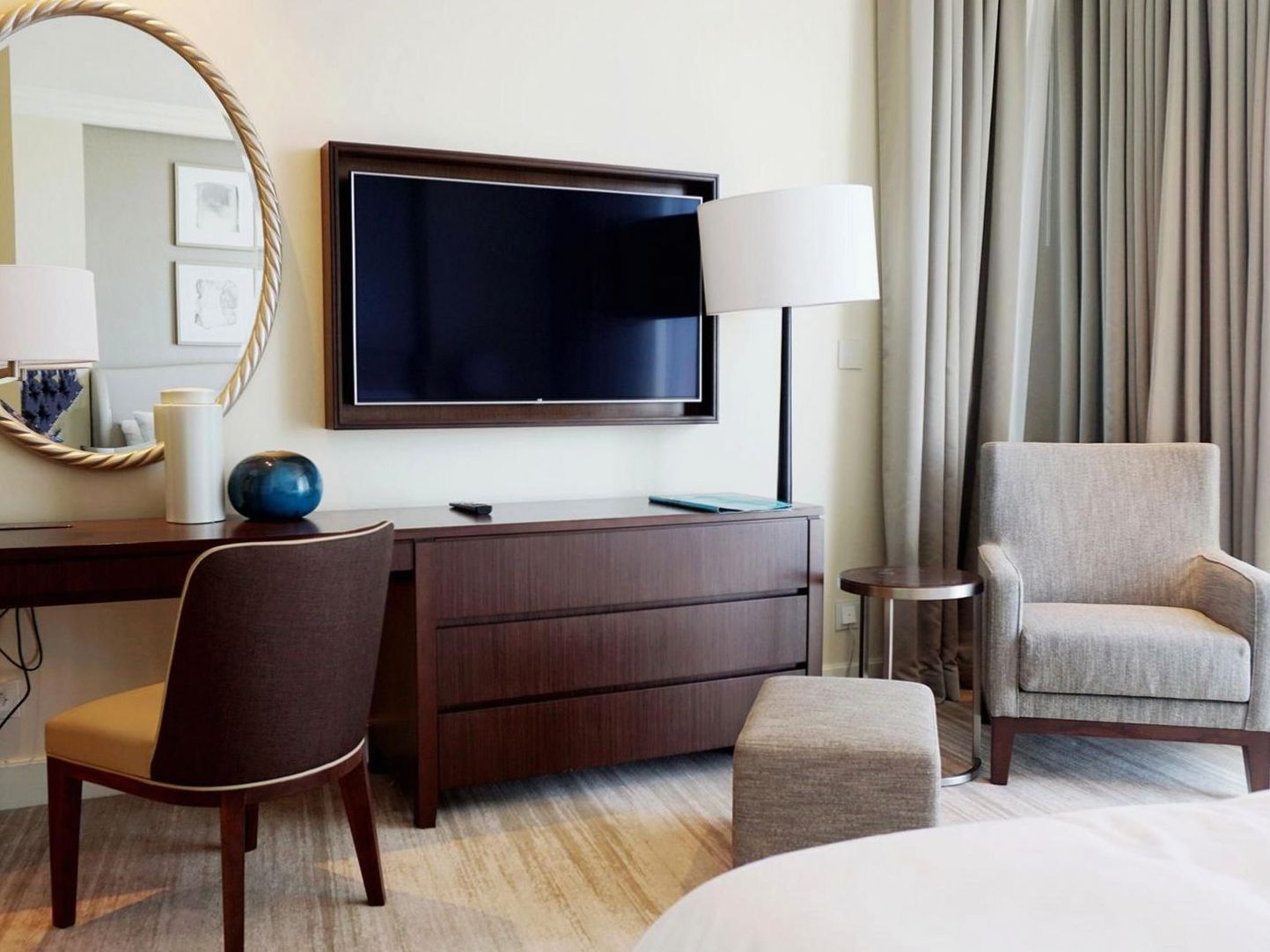 Modern hotel work area